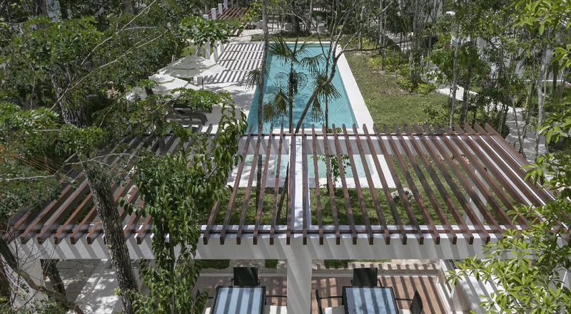 Image of Swimming Pool at Tao Tulum, featuring Swimming Pool, Outdoor Lounge.