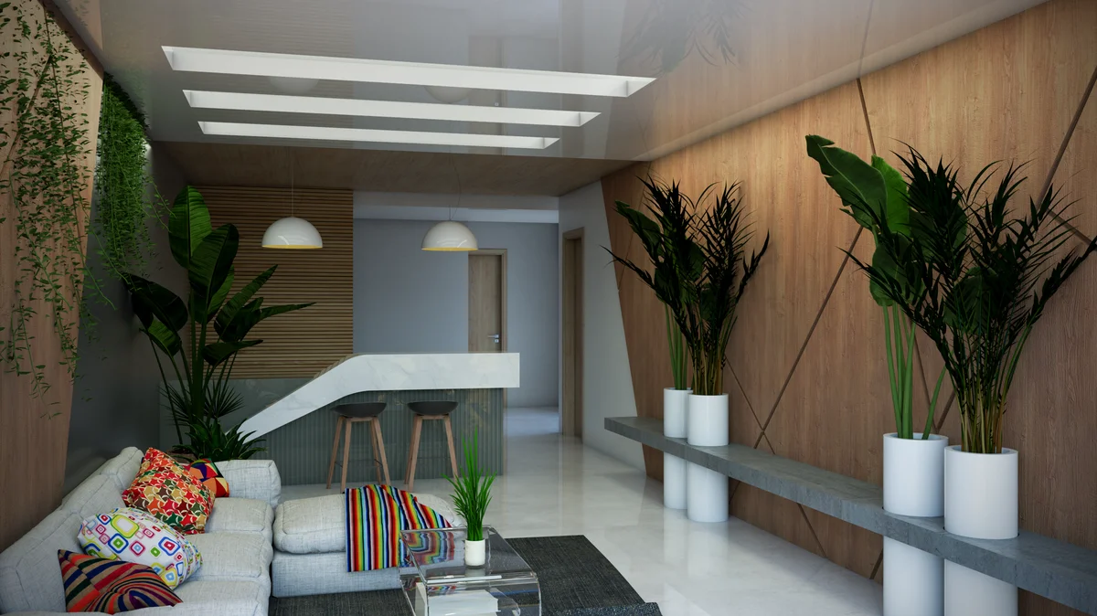 Image of Lounge at Centurmex 25, featuring Modern Interior Design, Lounge Area.