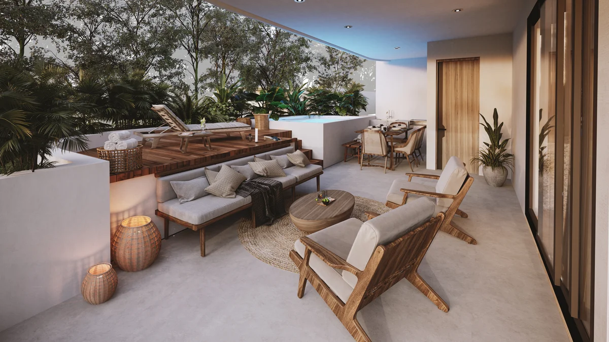 Image of Jacuzzi at Park 101, featuring Outdoor Living Space, Rooftop Terrace.