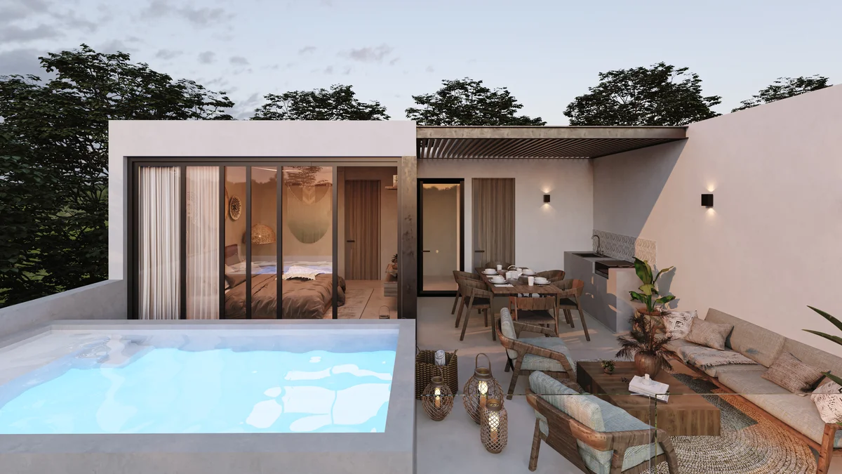 Image of Swimming Pool at Park 101, featuring Rooftop Terrace, Private Plunge Pool.