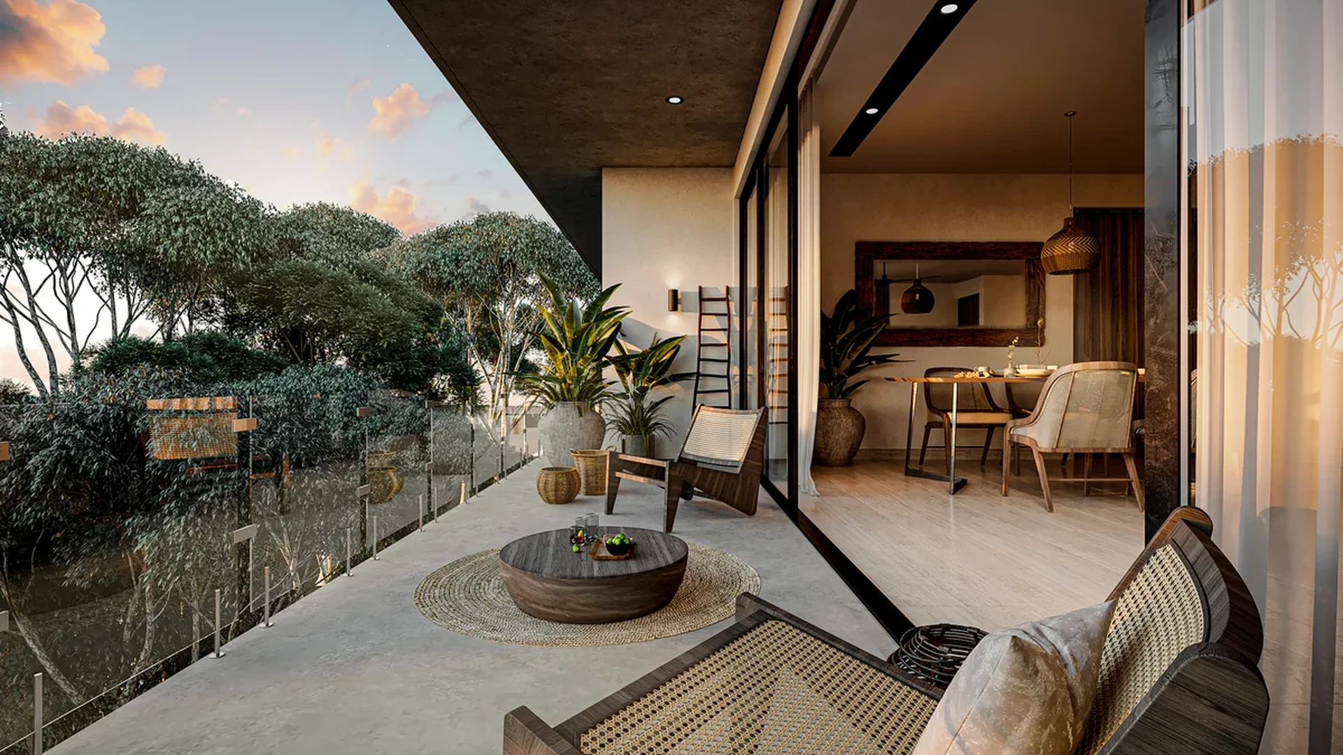 Image of Lounge at Park 101, featuring Private Balcony, Outdoor Living Space.