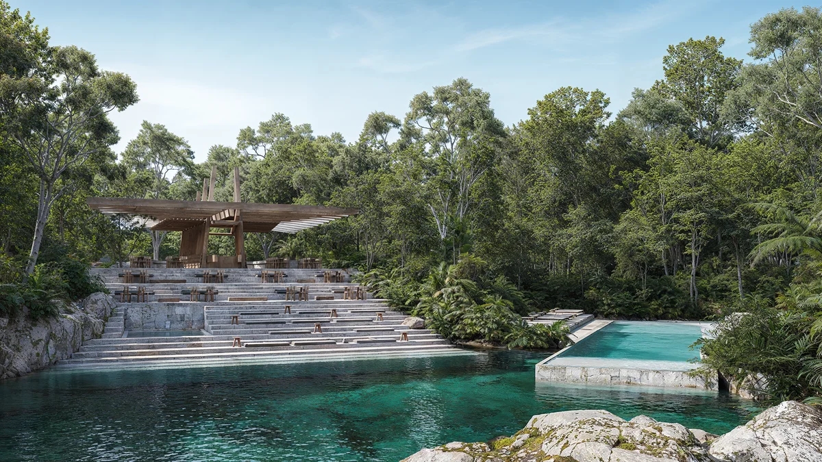 Image of Swimming Pool at Park 101, featuring Natural Swimming Pool, Outdoor Lounge.