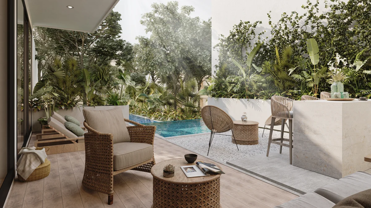 Image of Swimming Pool at Park 101, featuring Tropical Patio, Private Pool.