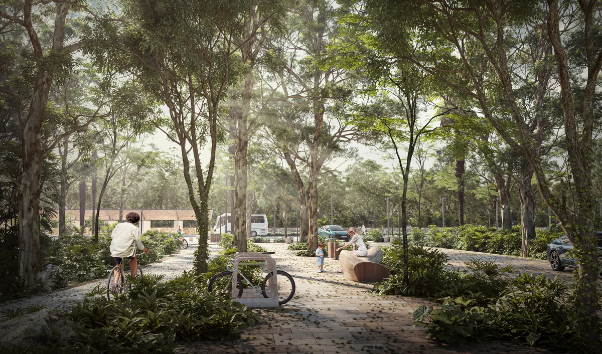 Image of Garden at Park 101, featuring Green Space, Lush Landscape.