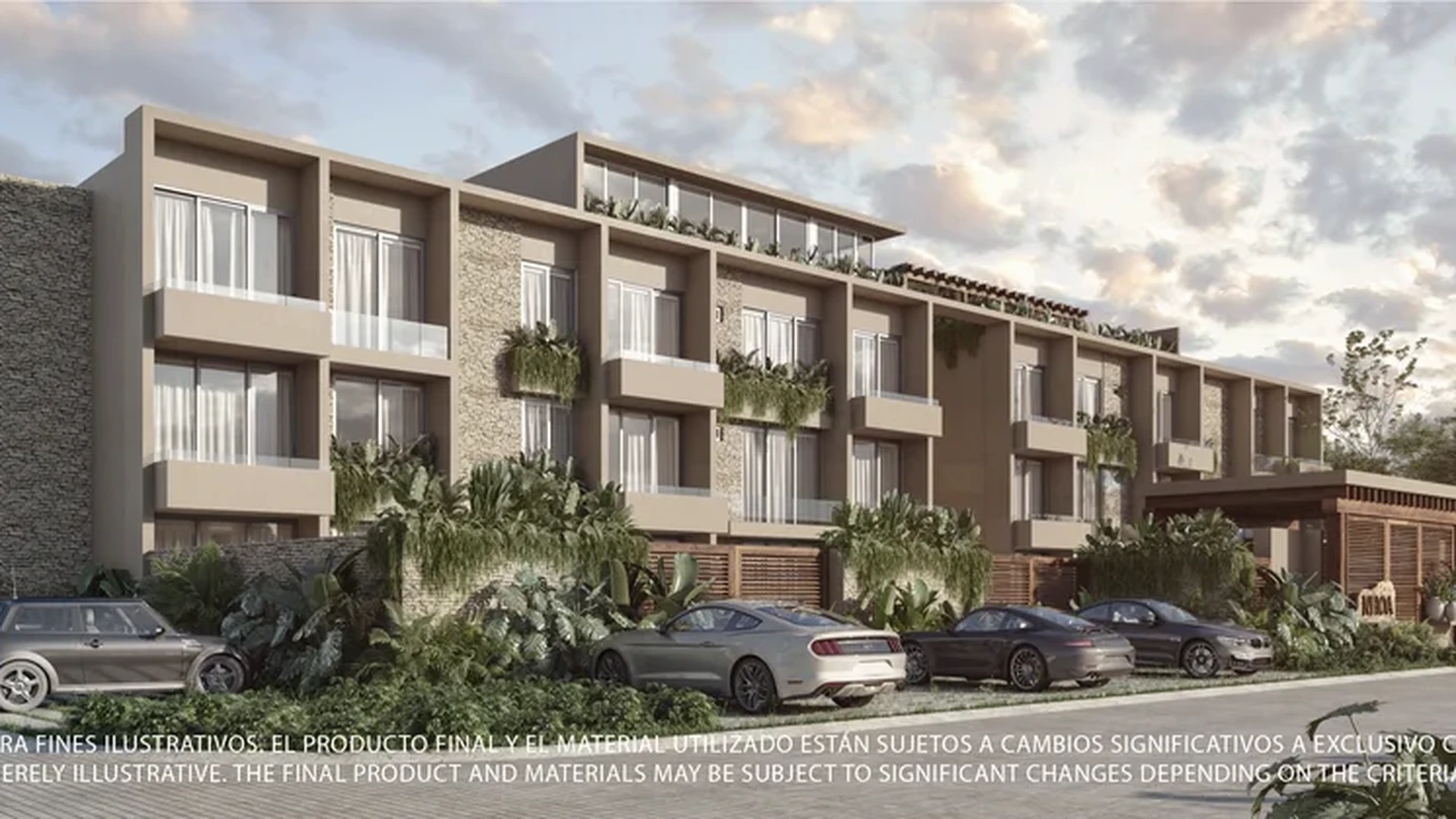 Image of Parking at Nhoa, featuring Residential Building Exterior, Modern Facade.