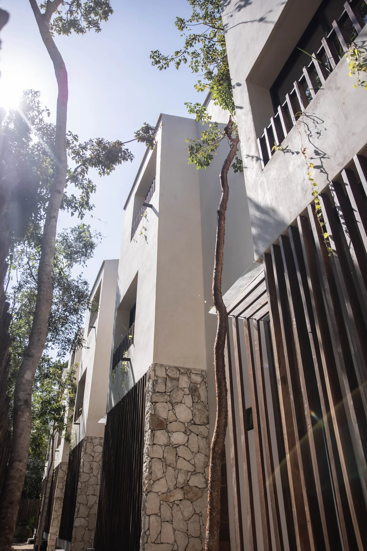 View of Modern Architecture at Afra Jungle, showcasing Residential Facade, Contemporary Design.
