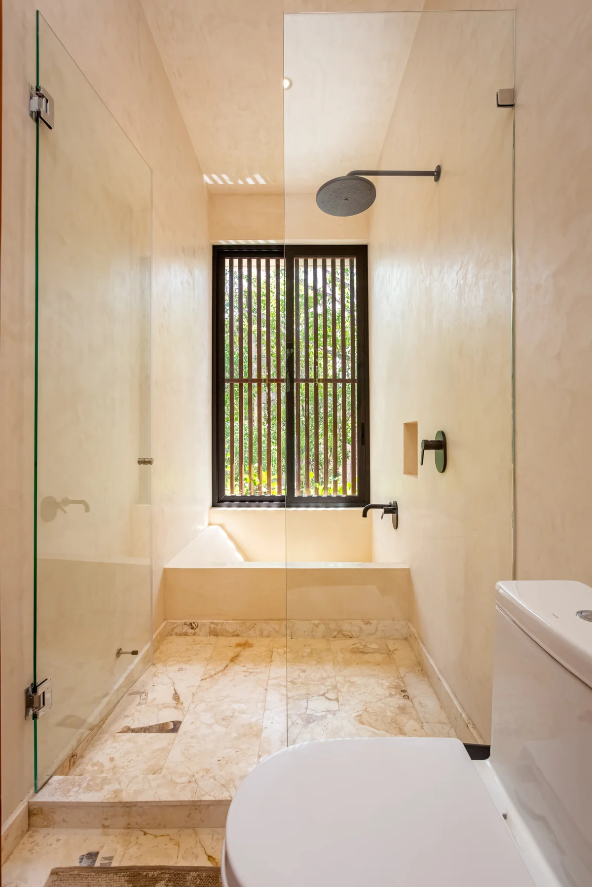 Image of a Luxury Bathroom, featuring Wet Room and Rainfall Shower.
