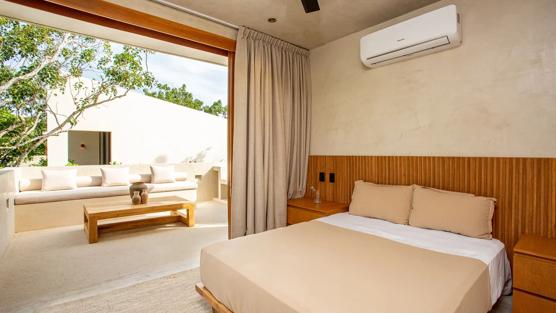 Image of a Bedroom Suite, featuring Private Terrace and Indoor-Outdoor Living.