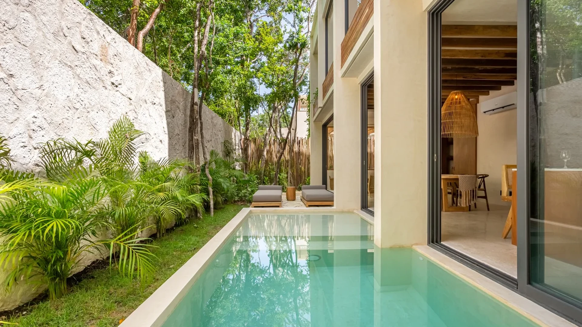 Image of a Private Pool, featuring Indoor-Outdoor Living and Modern Villa.