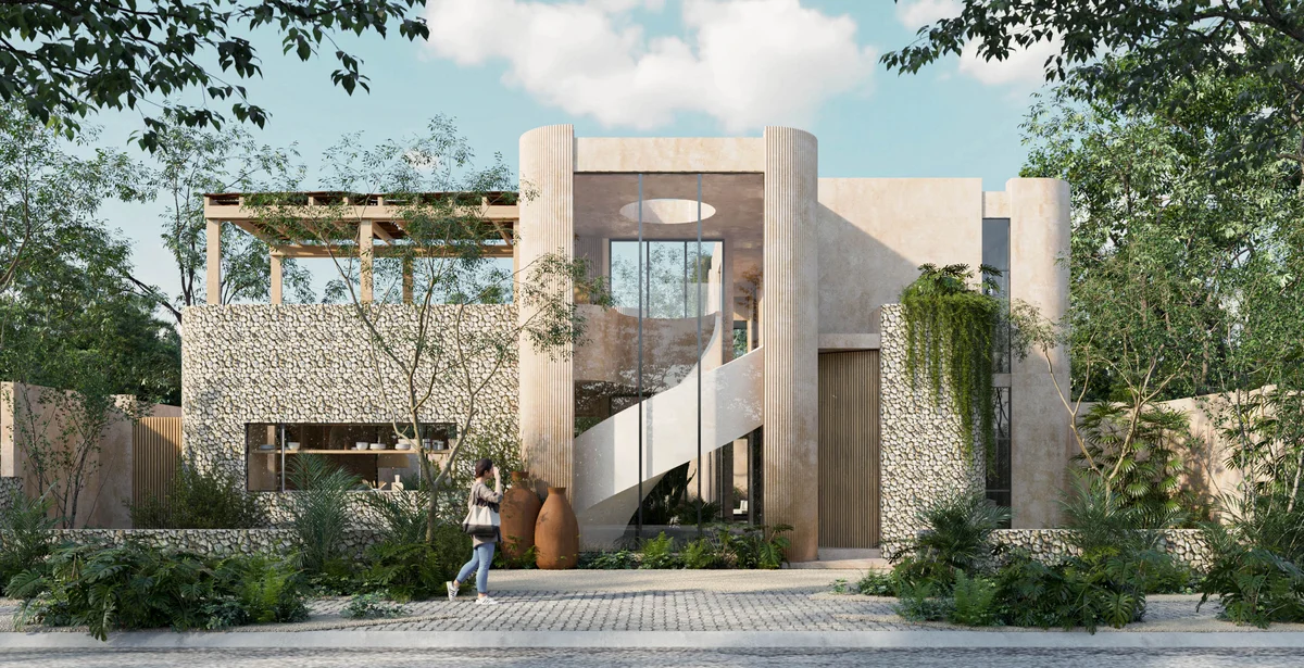 View of Modern Architecture at Amari Cosmos, showcasing Luxury Residence, Tropical Landscaping.