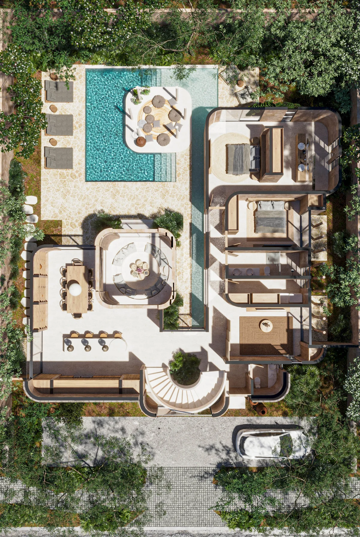 Image of Swimming Pool at Amari Cosmos, featuring Luxury Residence, Aerial View.