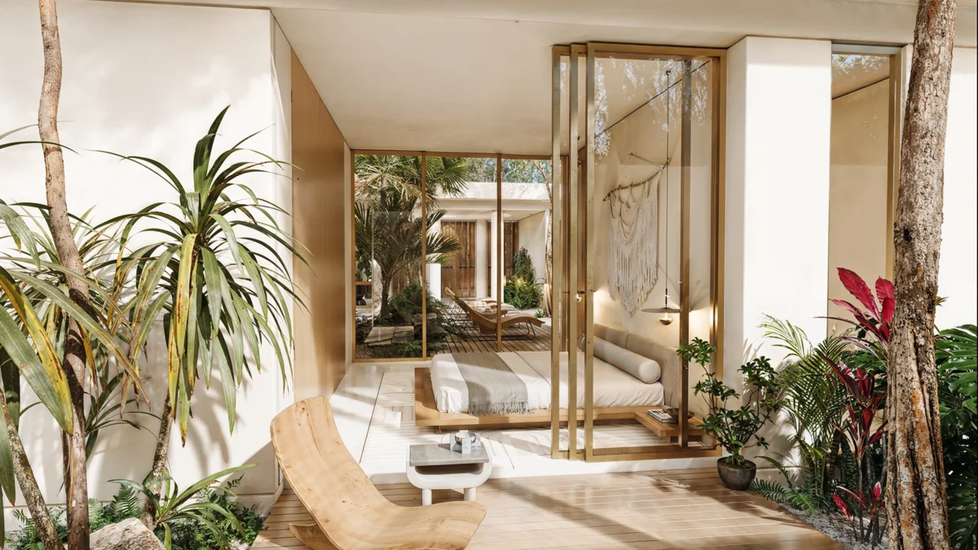 Image of Garden at Amari Cosmos, featuring Modern Bedroom, Indoor-Outdoor Living.