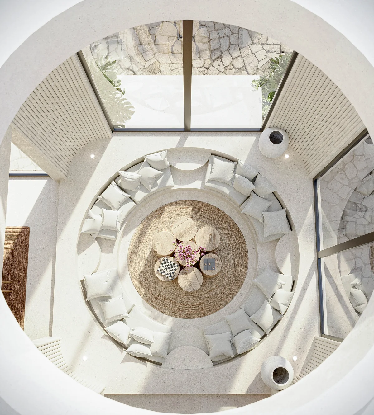 Image of Lounge at Amari Cosmos, featuring Circular Lounge, Modern Design.