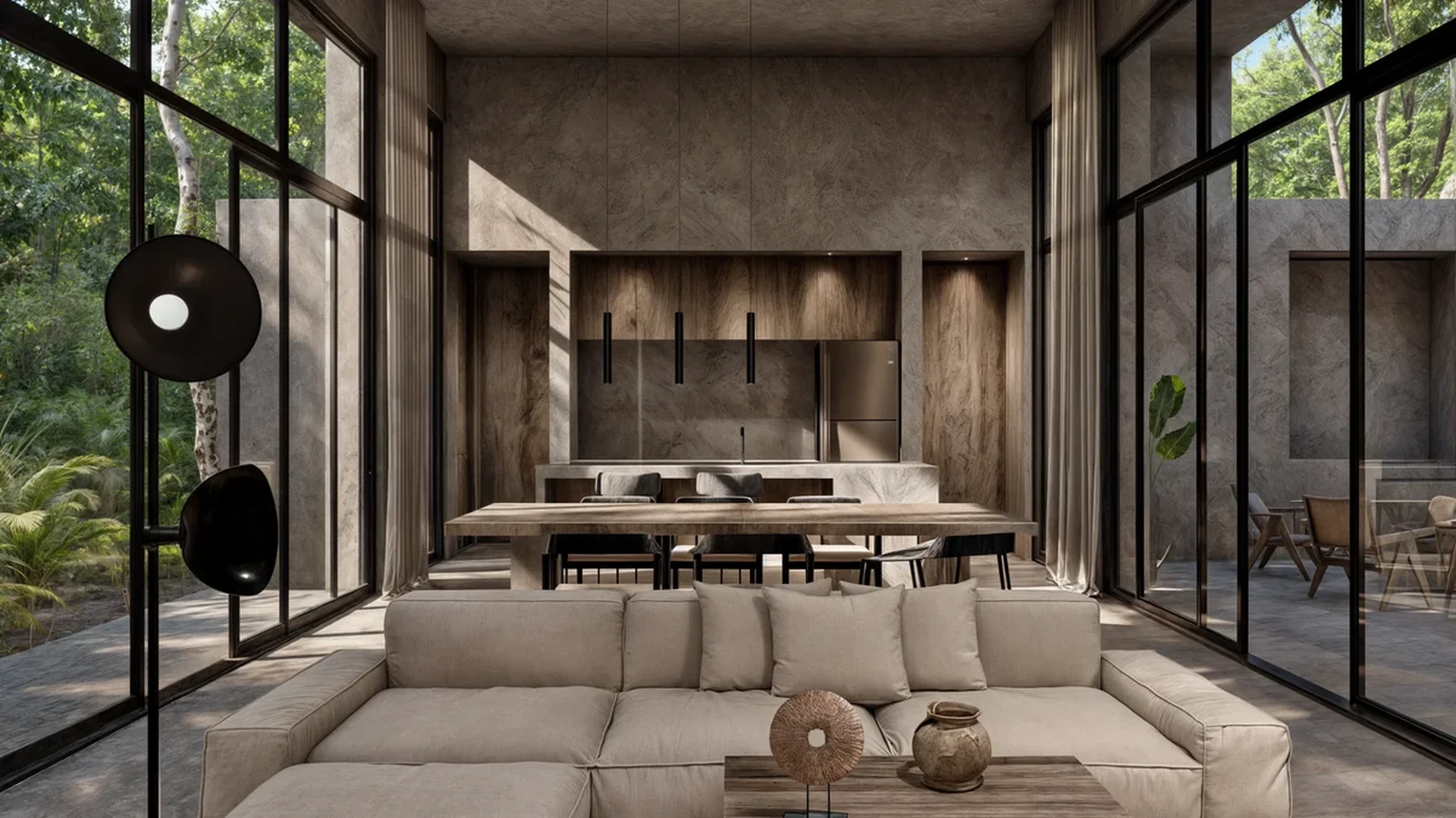 Image of Garden at Beecheii, featuring Open Concept Living, Modern Kitchen.