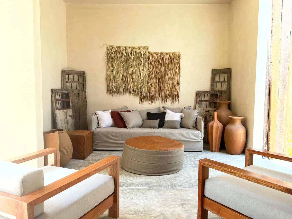 Image of Lounge at Bespoke, featuring Bohemian Decor, Rustic Interior.