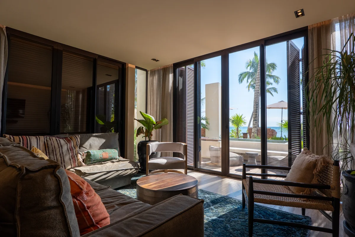 Image of Swimming Pool at Bespoke, featuring Luxury Living Room, Ocean View.
