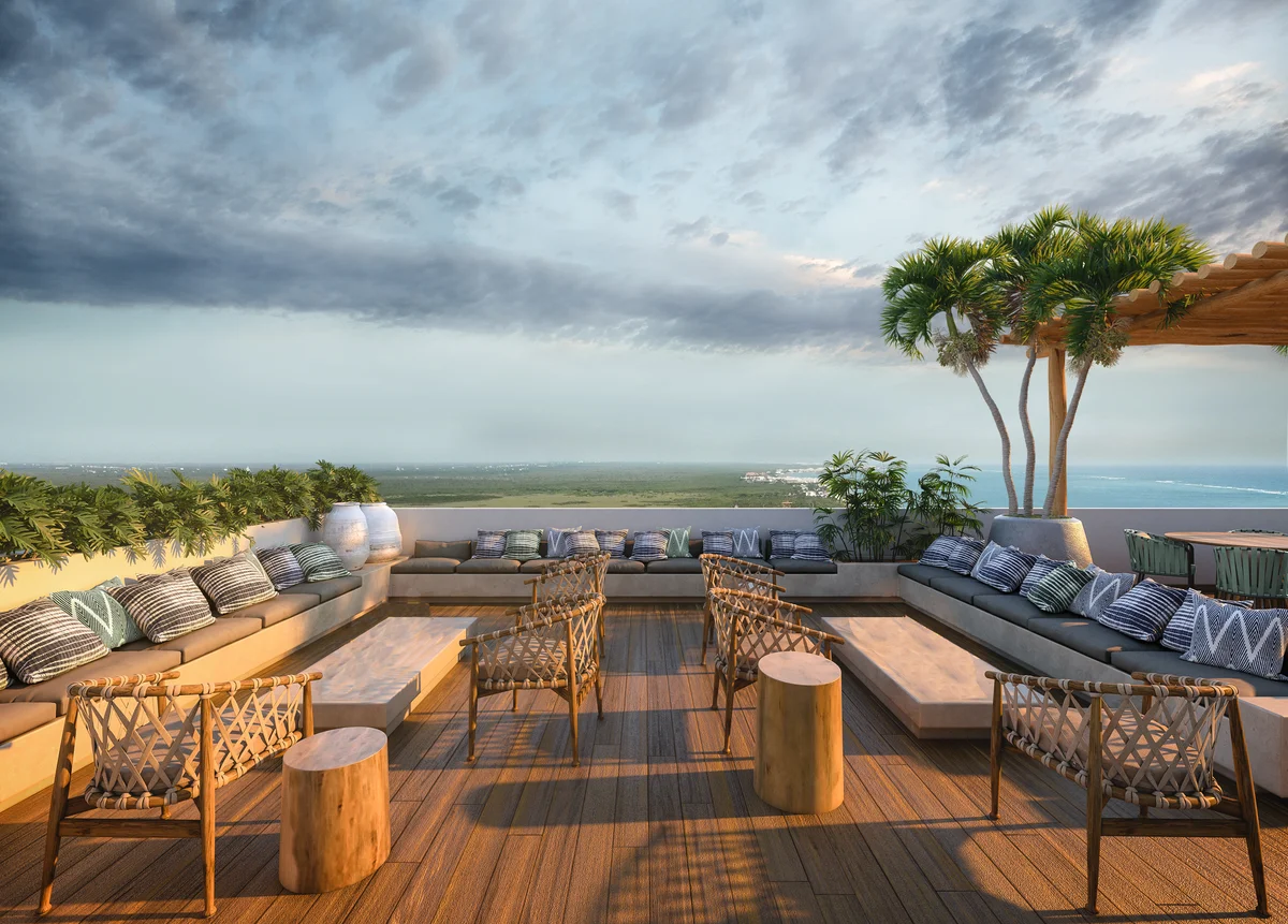 Image of Rooftop Terrace at Uva de Mar, featuring Rooftop Terrace, Outdoor Lounge.