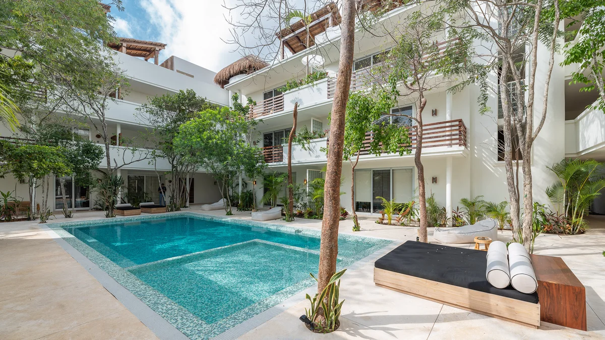 Image of Swimming Pool at Carmela, featuring Swimming Pool Area, Modern Architecture.