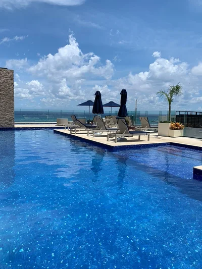 Image of Swimming Pool at Cruz con Mar, featuring Rooftop Pool, Ocean View.