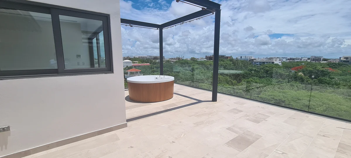 Image of Jacuzzi at Cruz con Mar, featuring Rooftop Terrace, Jacuzzi.