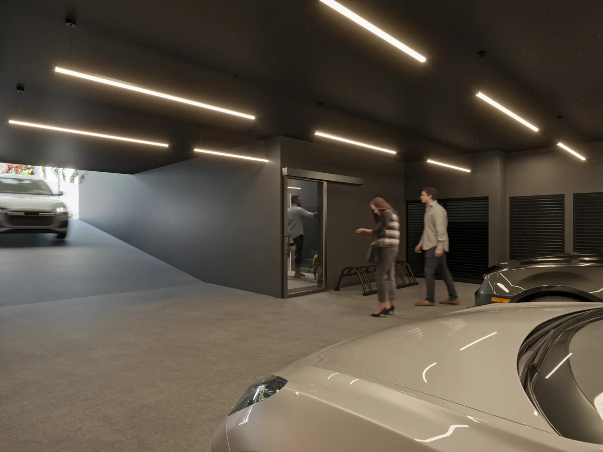 Image of Parking at DK 44 Fase 1, featuring Underground Parking, Secure Parking.