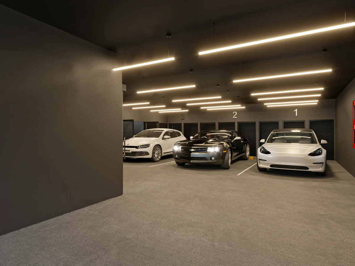 Image of Parking at DK 44 Fase 1, featuring Secure Parking, Indoor Parking.
