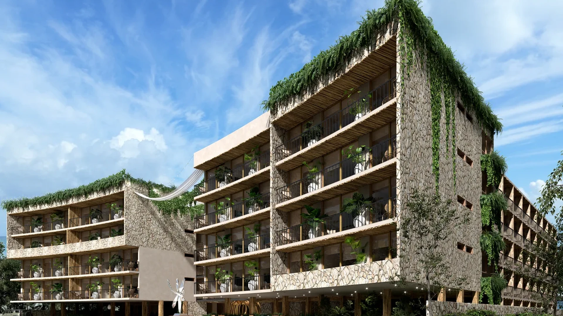 Image of Lounge at Distrito Arte, featuring Modern architecture, Green building.