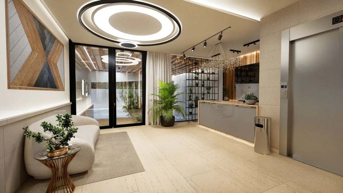 Image of Lounge at DK 42, featuring Modern Lobby, Reception Area.