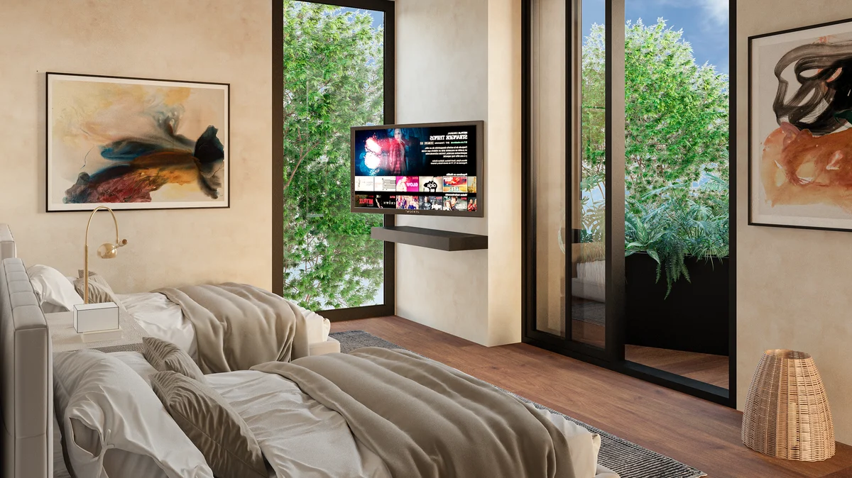 Image of Garden at Hermitage Keej, featuring Bedroom, Twin Beds.