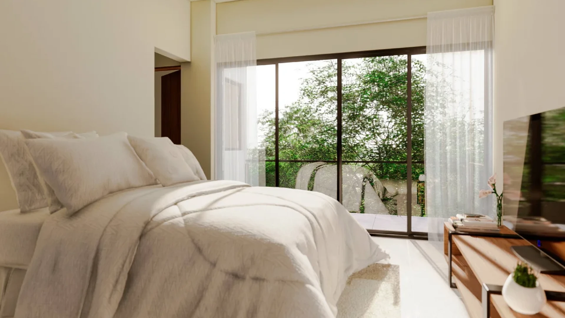 Image of Garden at Inzignia, featuring Bedroom, Modern Interior.