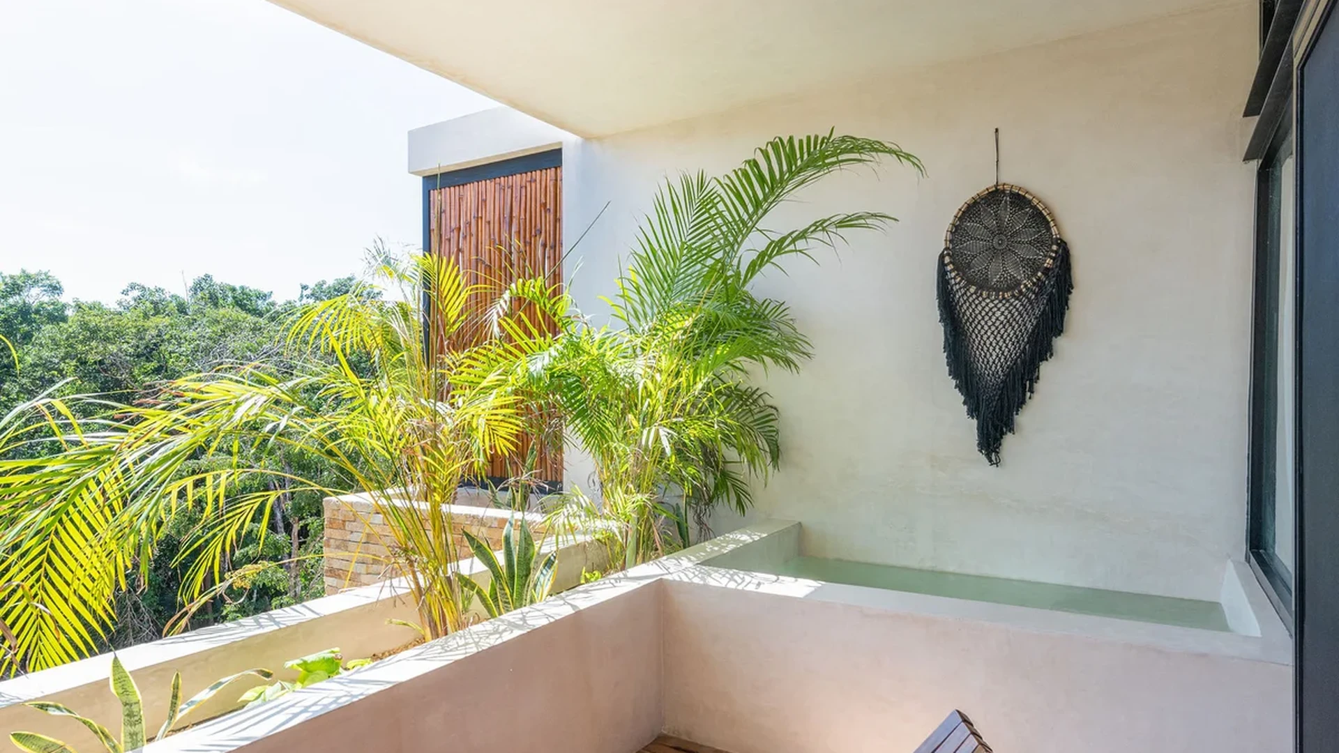 Image of Jacuzzi at Irie, featuring Tropical Balcony, Private Plunge Pool.