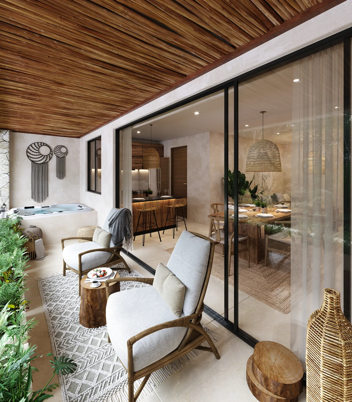 Image of Jacuzzi at Itza Selva, featuring Private Terrace, Outdoor Living.