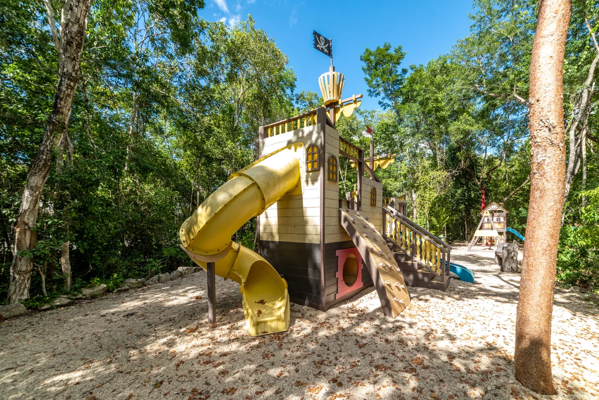 View of Children's Playground at Kim-Koba, showcasing Kids Play Area, Outdoor Recreation.