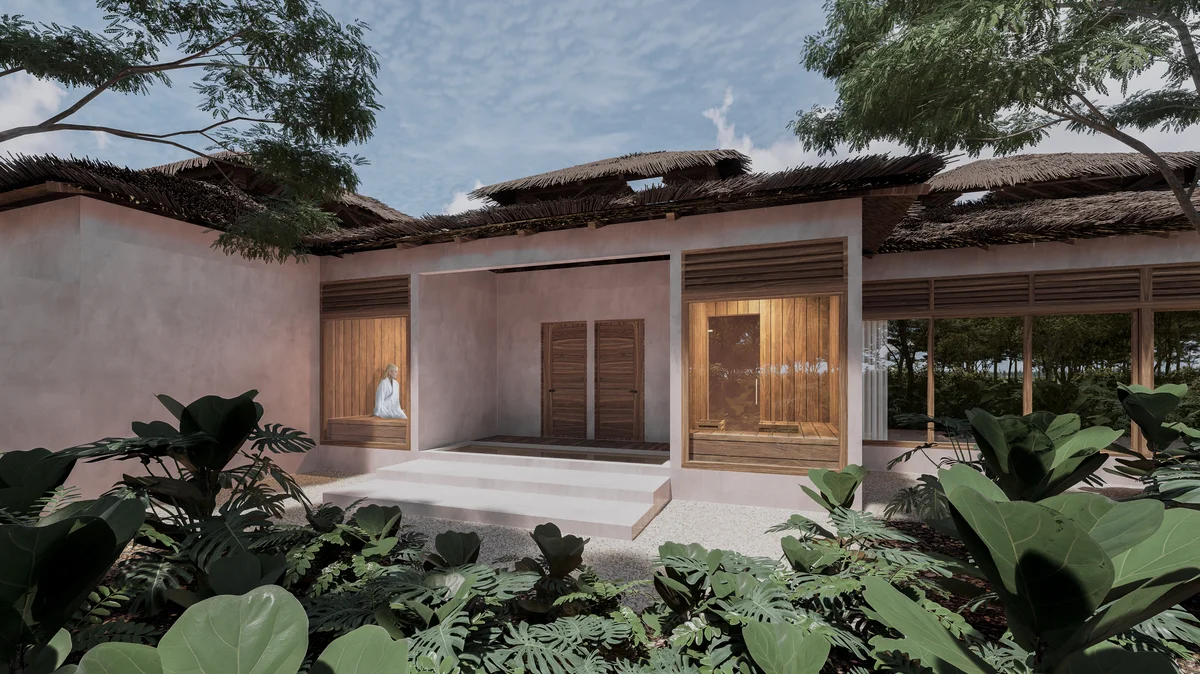 Image of Spa at Kiino, featuring Spa Exterior, Tropical Architecture.