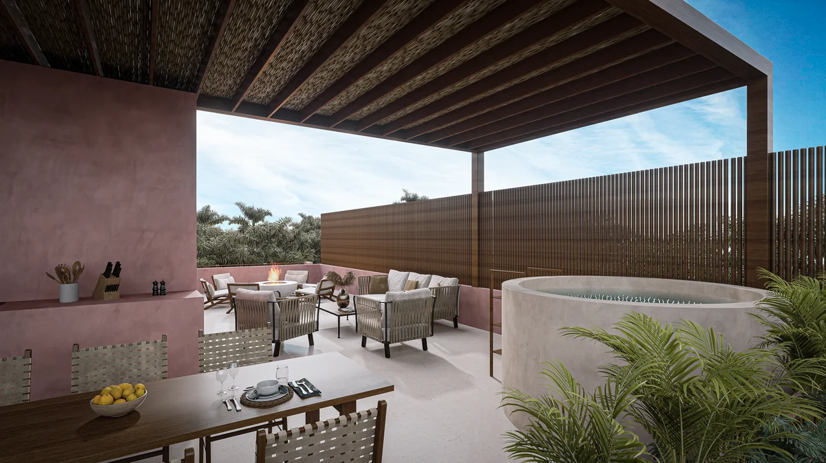 Image of Jacuzzi at Kiino, featuring Rooftop Terrace, Outdoor Lounge.