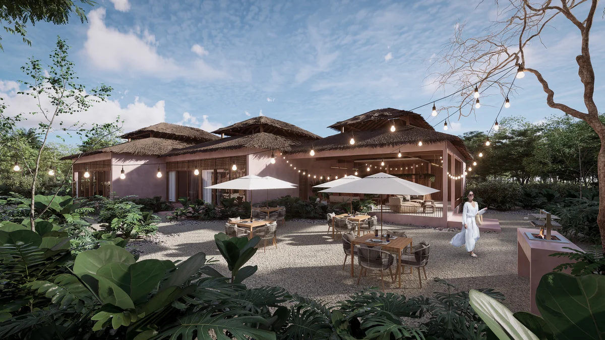 Image of Lounge at Kiino, featuring Outdoor Dining, Tropical Landscape.