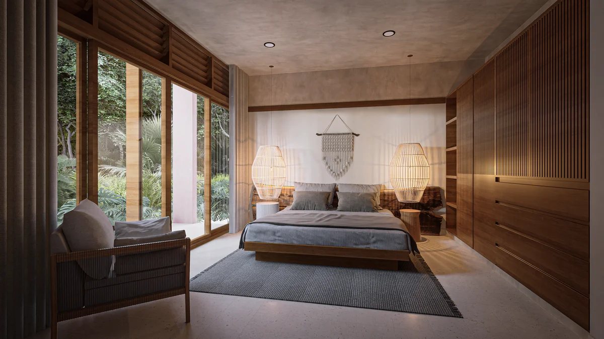 Image of Garden at Kiino, featuring Modern Bedroom, Tropical View.