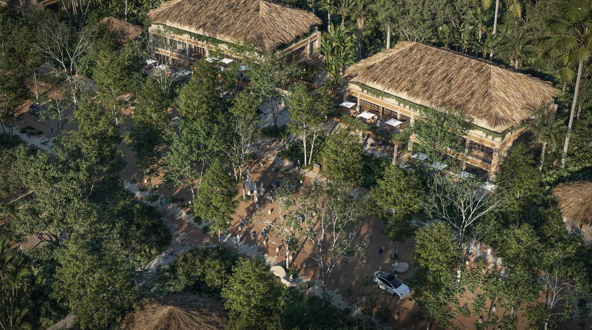 Image of Garden at Kune, featuring Tropical Landscape, Eco-Friendly Architecture.