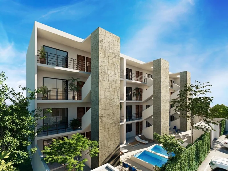 Image of Swimming Pool at Zek Tulum, featuring Residential Building, Modern Architecture.