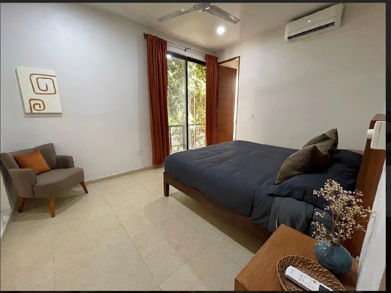 View of Bedroom at Akasha Homes, showcasing Modern Bedroom, Cozy Bedroom.