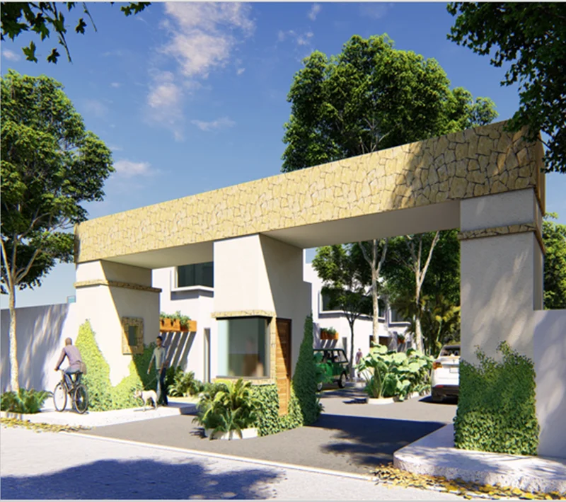 Image of Security at Akasha Homes, featuring Gated Community Entrance, Security Gate.