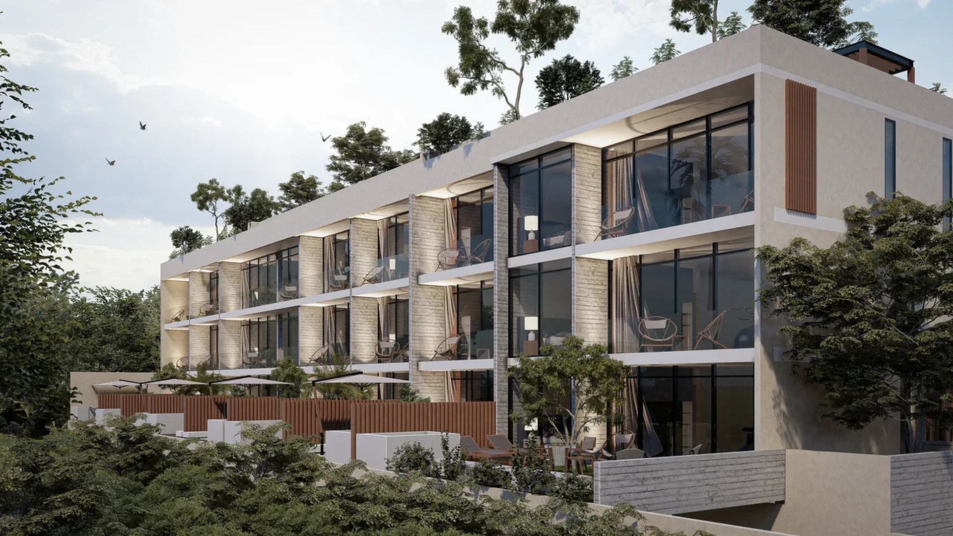 Image of Garden at Xkaa Tulum, featuring Modern Architecture, Residential Building.