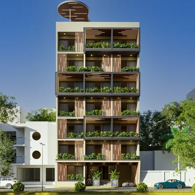 Image of Parking at Mila Condos, featuring Modern Architecture, Building Facade.