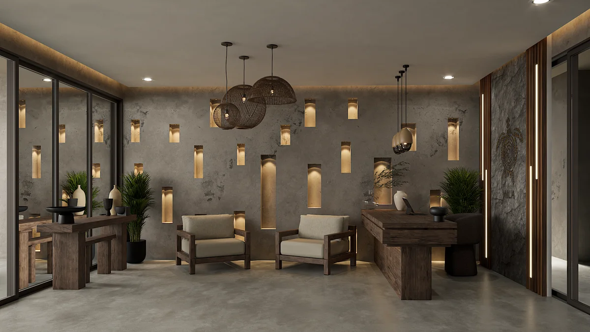 Image of Lounge at Mila Condos, featuring Lobby Interior, Modern Lounge.