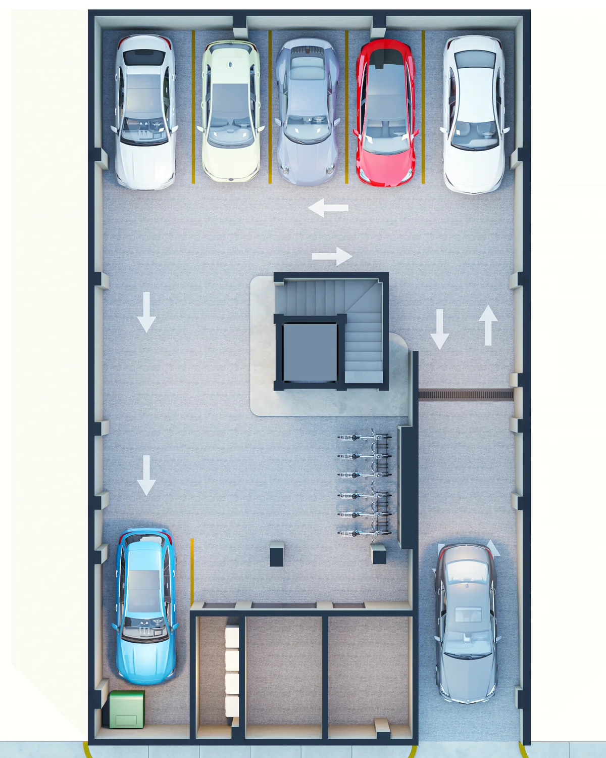 Image of Parking at Mila Condos, featuring Parking Garage, Underground Parking.