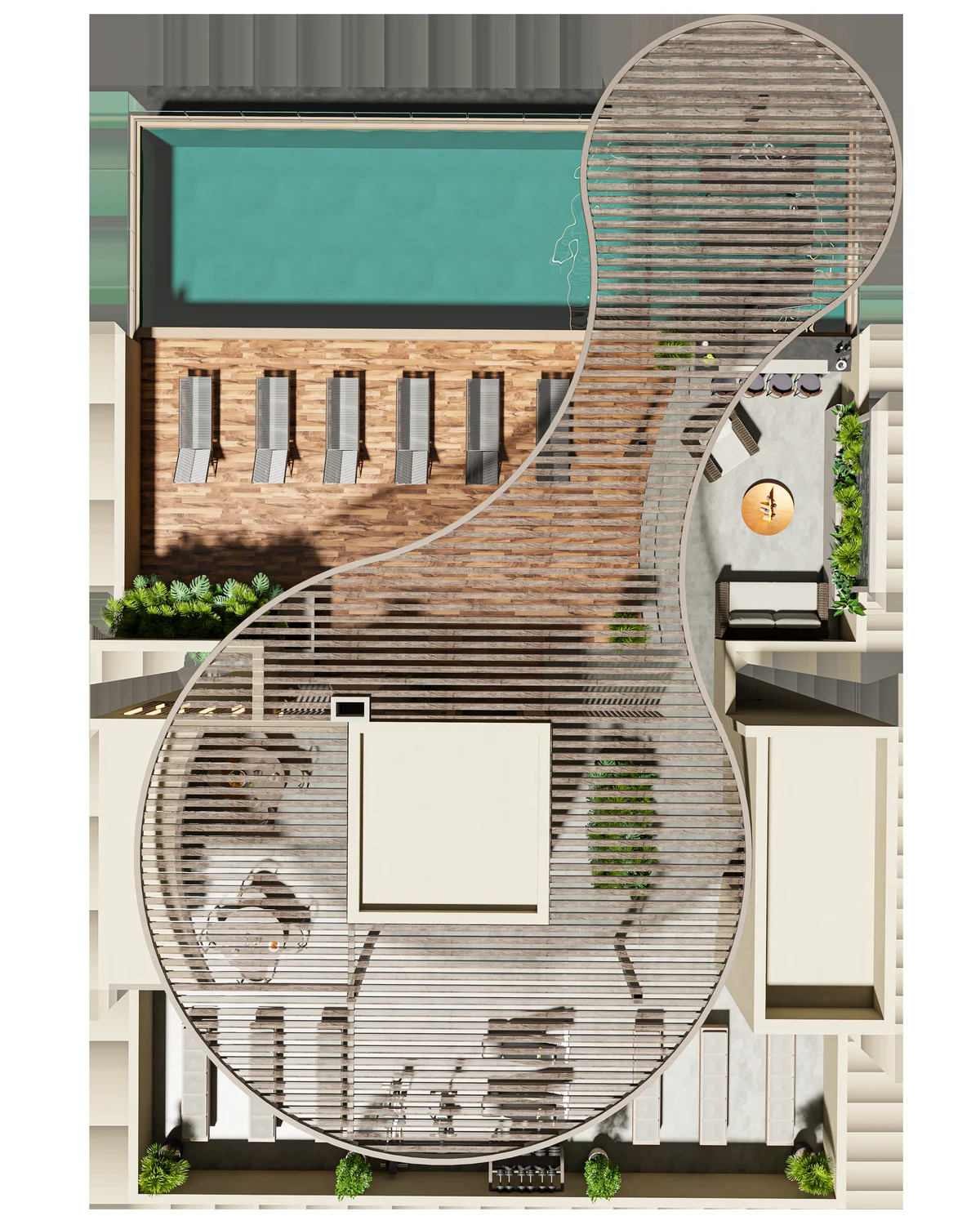 Image of Swimming Pool at Mila Condos, featuring Rooftop Deck, Luxury Living.