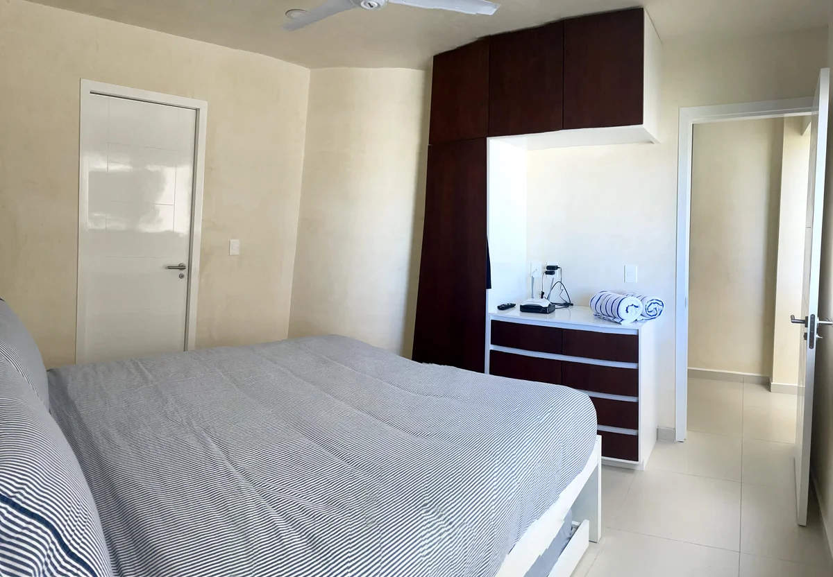 View of Bedroom at Polo 5ta, showcasing Modern Interior, Built-in Wardrobe.