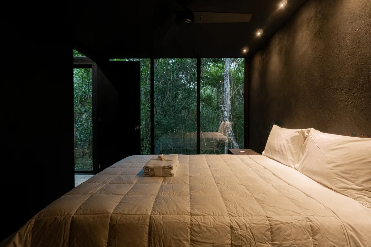 View of Bedroom at Tree60, showcasing Forest View, Modern Design.