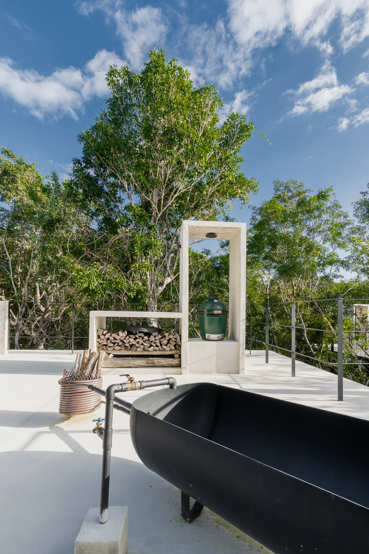 Image of Grill Area at Tree60, featuring Outdoor Living, Rooftop Terrace.