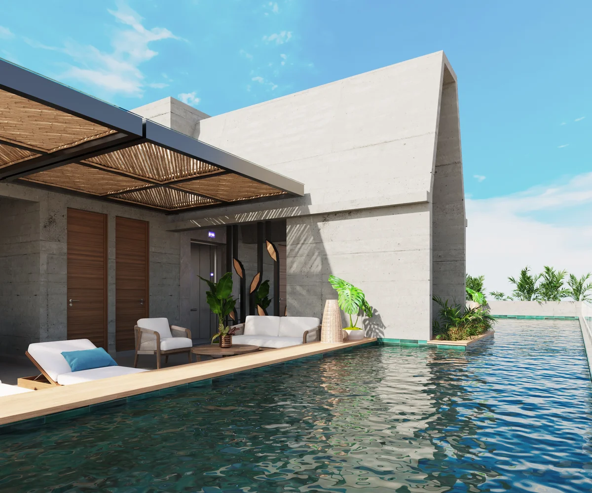 Image of Swimming Pool at Xiol, featuring Swimming Pool, Modern Architecture.